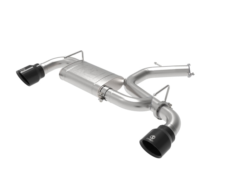 aFe Takeda Auspuff Axle-Back 19–20 Hyundai Veloster N 304SS Schwarz Doppelrohr-Auspuff