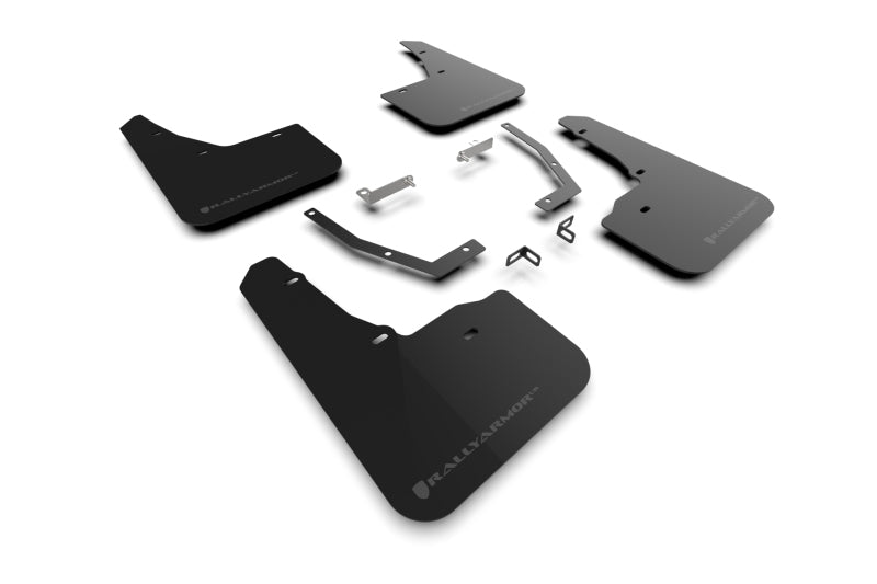 Rally Armor 2025 Subaru Forester Schwarzer UR-Schmutzfänger mit grauem Logo