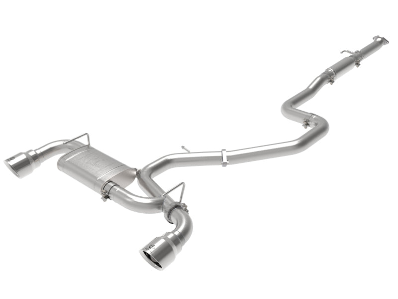 aFe Takeda Auspuff Cat-Back 19–20 Hyundai Veloster N 304SS polierter Doppelrohrauspuff