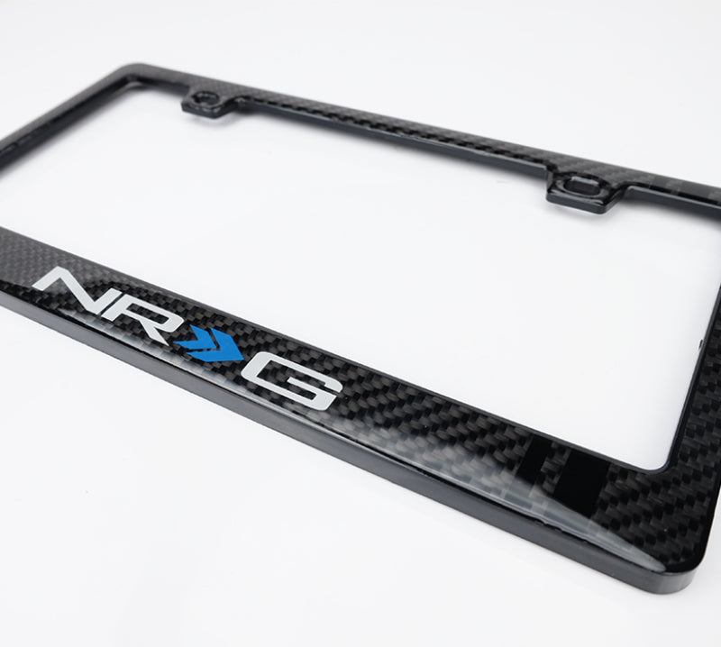NRG Carbon-Nummernschildrahmen/ Fiber Poly Dip Finish Wet mit NRG-Logo
