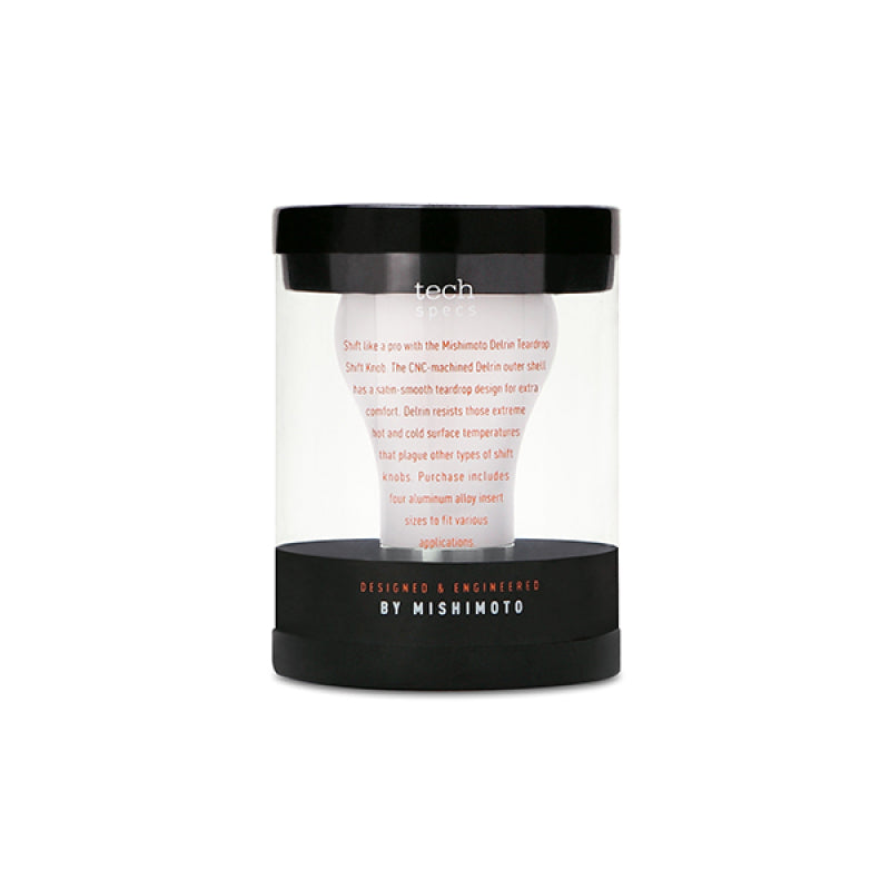 Mishimoto Teardrop-Schaltknauf - Weiß