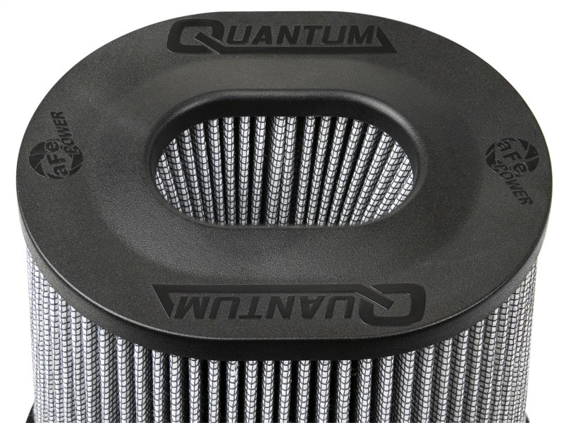 aFe Quantum Pro DRY S Luftfilter, umgedrehtes Oberteil – 5 Zoll Flansch x 8 Zoll Höhe – Dry PDS
