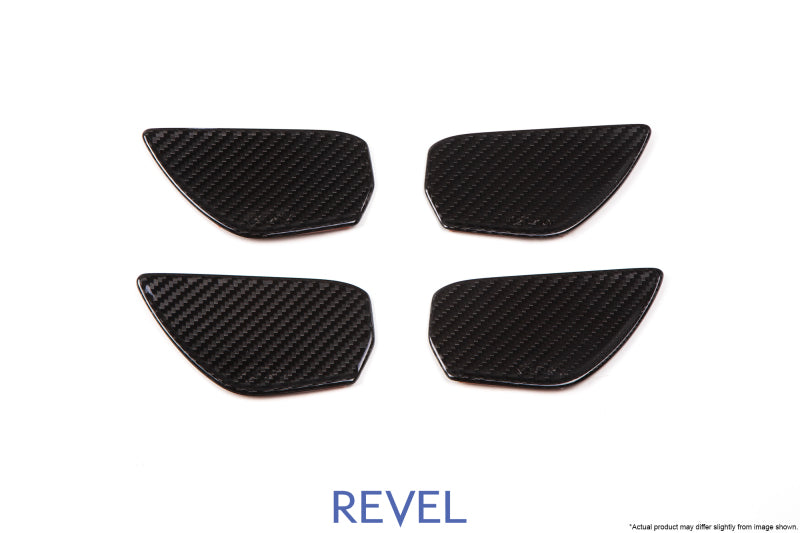 Revel GT Dry Carbon Türverkleidung Innengriffe (FL/FR/RL/RR) 16-18 Honda Civic - 4 Stück
