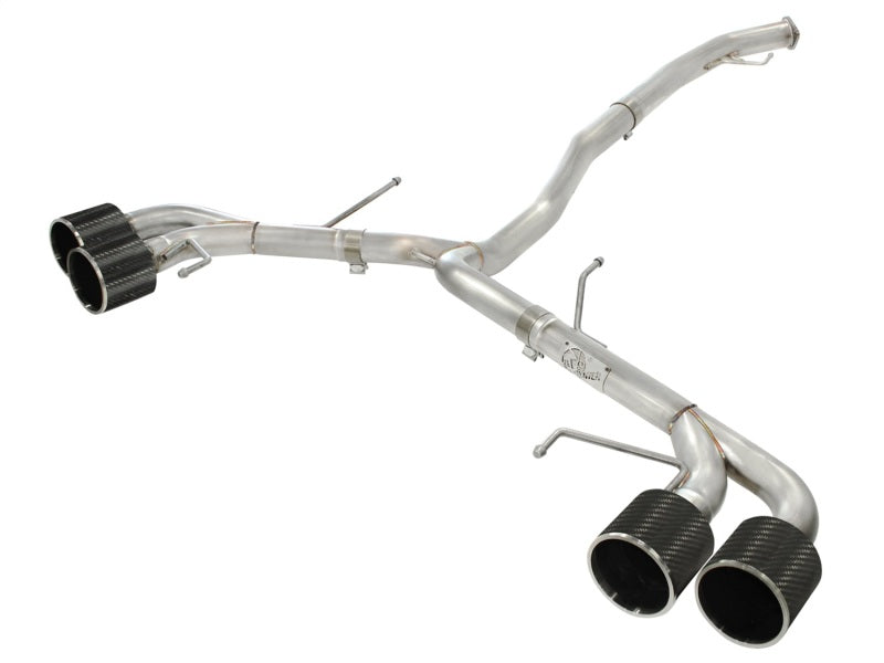 aFe Takeda 3 Zoll SS-Auspuff Cat-Back 09–14 Nissan GTR V6 3,8 l Carbonfaser-Endstücke