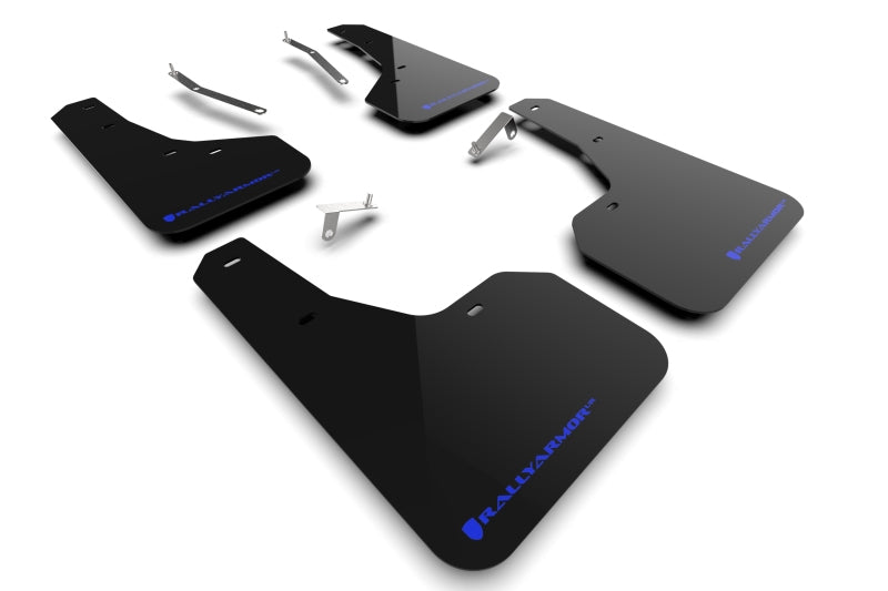 Rally Armor 22–24 Subaru Forester (inkl. Wilderness) Schwarzer UR-Schmutzfänger mit blauem Logo