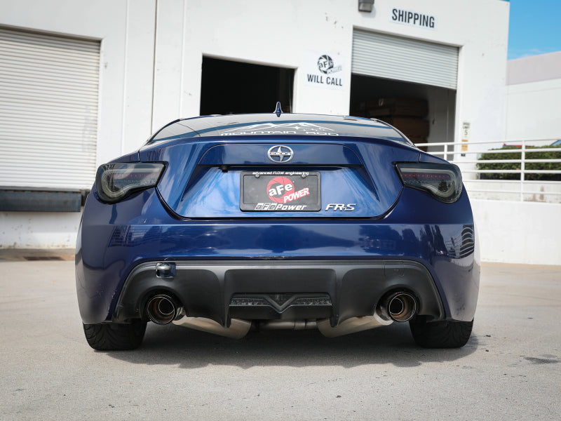 aFe Takeda Auspuff Axle-Back 13-15 Scion FRS / Subaru BRZ 304SS Carbonfaser-Doppelendrohr-Auspuff
