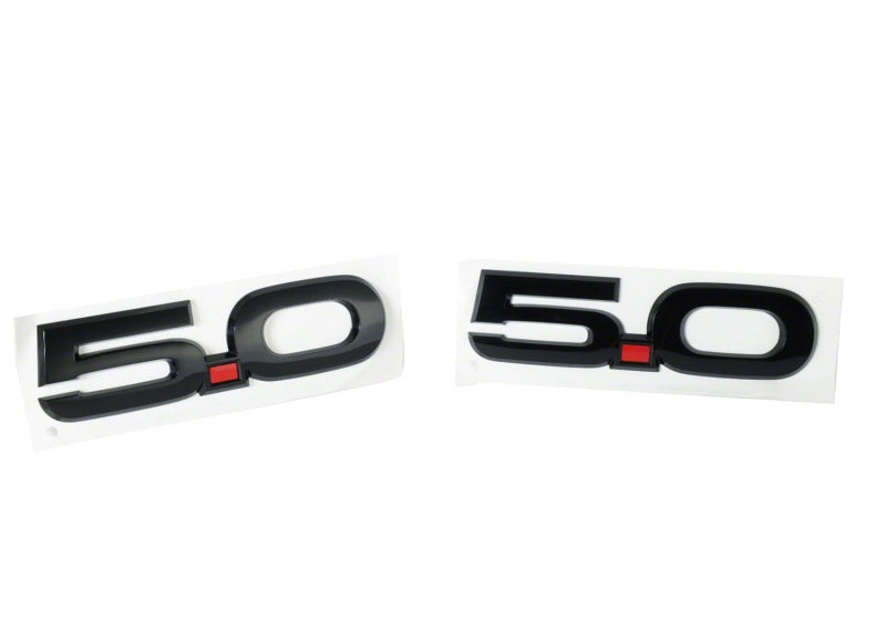 Ford Racing 15-17 Ford Mustang 5.0L Kotflügelemblem Schwarz