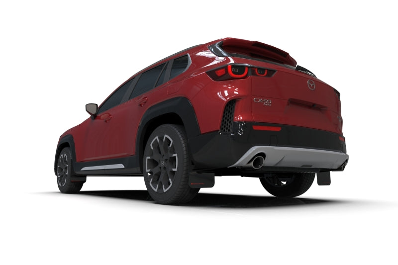 Rally Armor 23–25 Mazda CX-50 (passt nicht für CX-5), schwarzer UR-Schmutzfänger mit grauem Logo