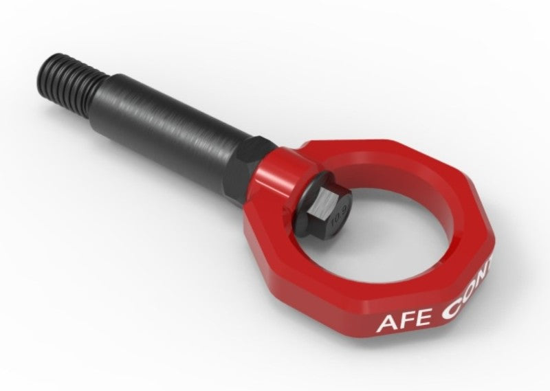 aFe Control Abschlepphaken vorne rot BMW F-Chassis 2/3/4/M