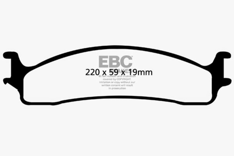 EBC 06-11 Dodge Ram 1500 Mega Cab 2WD Greenstuff Bremsbeläge vorne