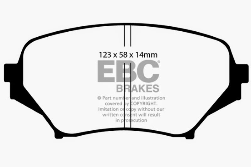 EBC 06-15 Mazda Miata MX5 2.0 Yellowstuff Bremsbeläge vorne