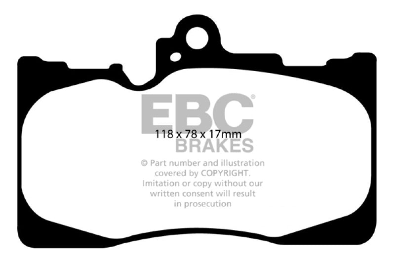 EBC 07-08 Lexus GS350 3.5 RWD Yellowstuff Bremsbeläge vorne