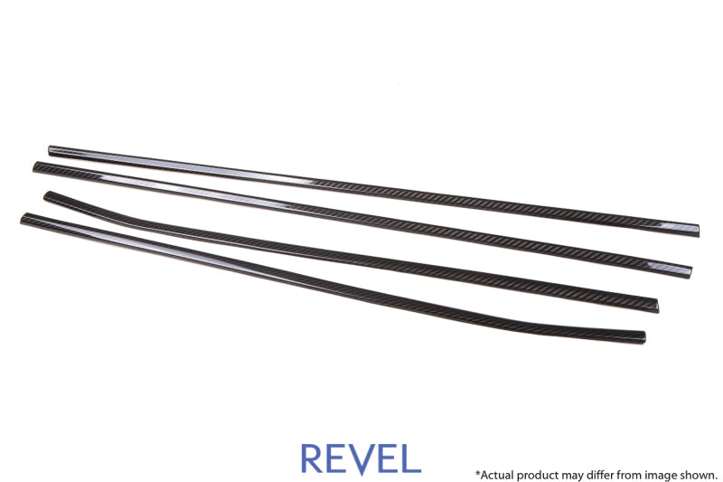 Revel GT Dry Carbon Fensteraußenverkleidung (FL/FR/RL/RR) 15-18 Subaru WRX/STI - 4-teilig