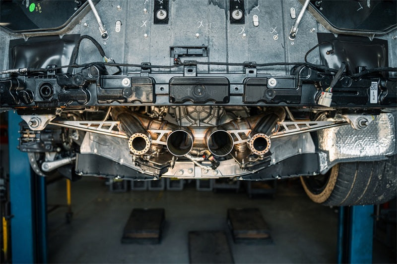 Corsa 23–25 Chevrolet Corvette C8 Z06 3 Zoll Cat-Back-Auspuffschalldämpfer mit Ventil, ohne Spitze