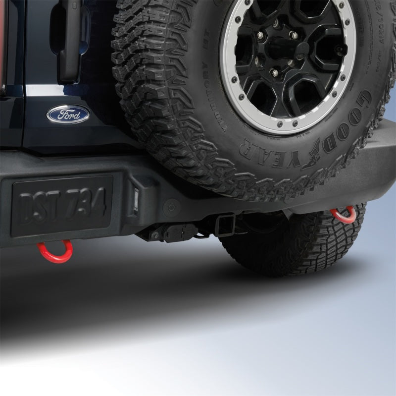 Ford Racing 21-23 Bronco Abschlepphakenpaar hinten - Rot
