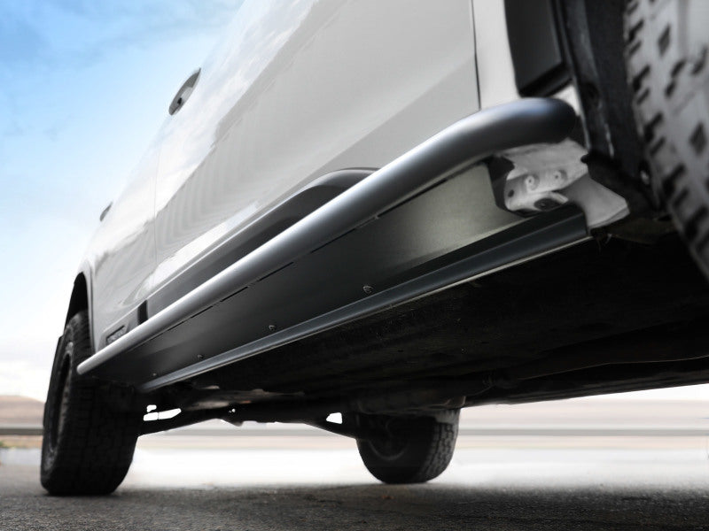 aFe POWER 20–23 Subaru Outback H4 2,4 l (t)/H4 2,5 l Terra Guard Trail Slider Steps – Schwarz