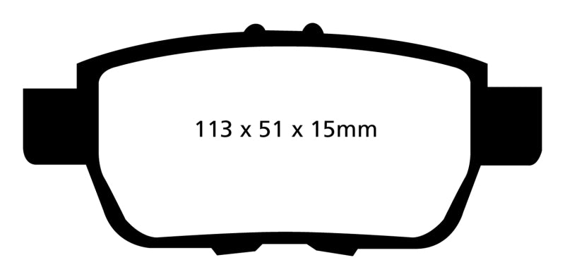 EBC 05-14 Honda Ridgeline 3.5 Greenstuff Bremsbeläge hinten