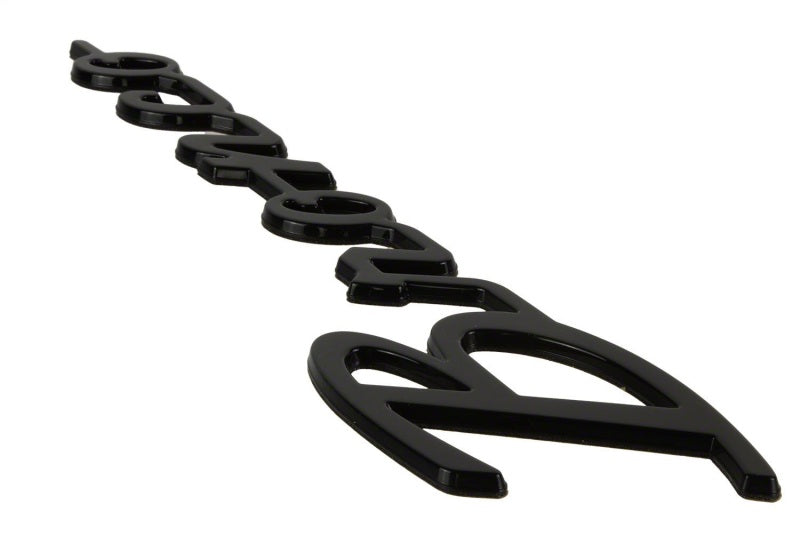 Ford Racing 21–24 Bronco Classic Script Kotflügelabzeichen-Kit – Schwarz glänzend