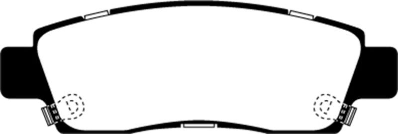 EBC 07+ Buick Enclave 3.6 Greenstuff Bremsbeläge hinten