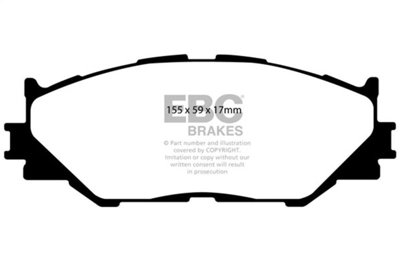 EBC 06-08 Lexus IS250 2.5 Greenstuff Bremsbeläge vorne