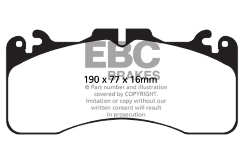 EBC 09+ Lexus LS460 4.6 Sport Redstuff Bremsbeläge vorne