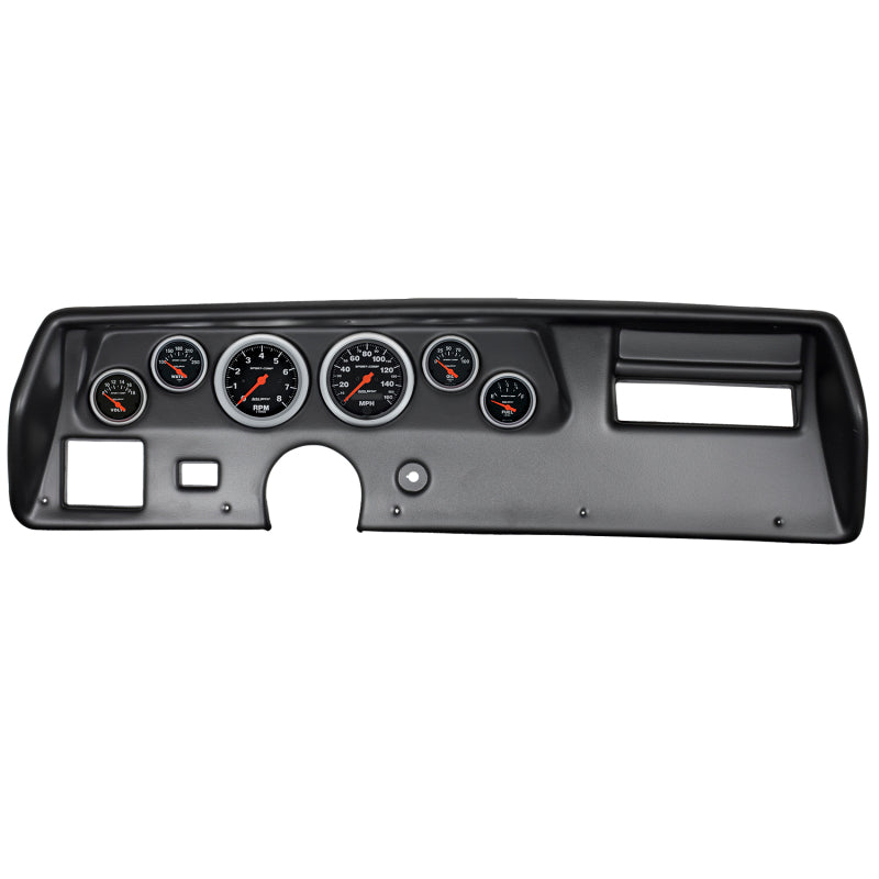 Autometer Sport-Comp 70–72 Chevelle SS/El Camino Armaturenbrett-Kit, 6-teilig, Drehzahlmesser/MPH/Kraftstoff/Öl/WTMP/Volt