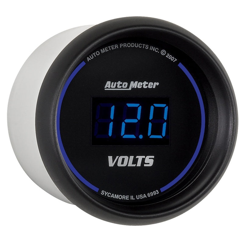 Autometer Cobalt Digital 52,4 mm schwarzes Voltmeter