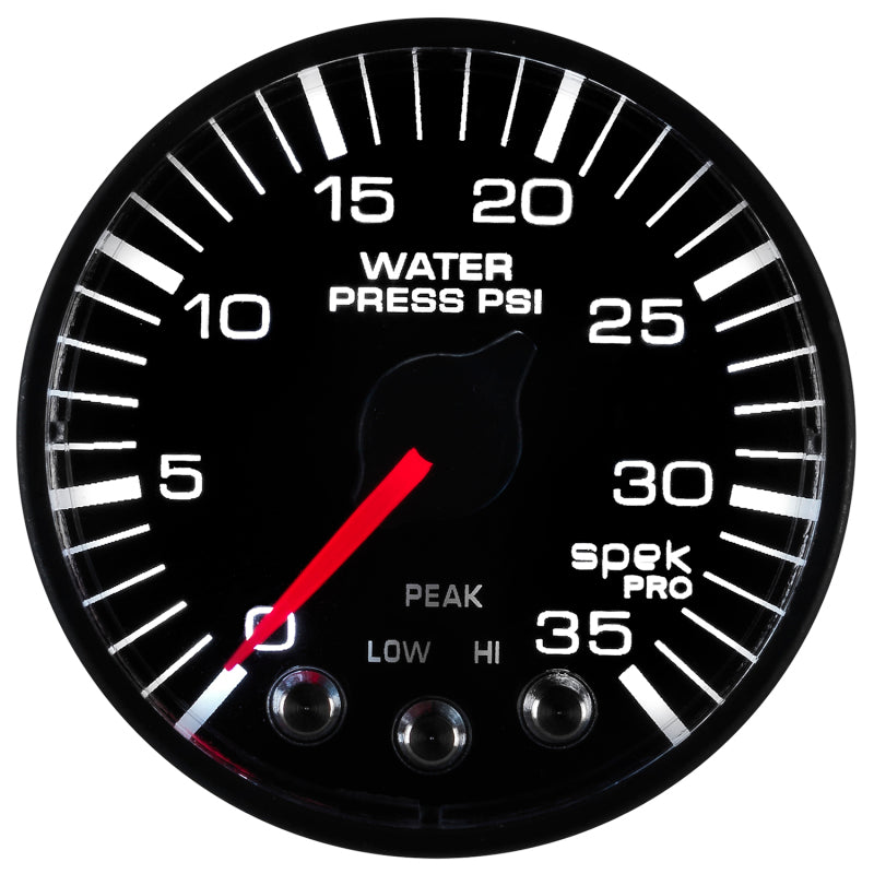 Autometer Spek-Pro 52,4 mm 0–35 PSI digitales Schrittmotor-Wasserdruckmessgerät