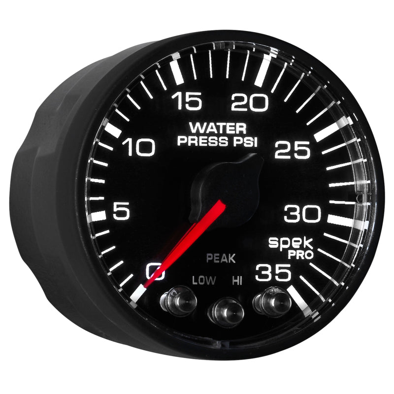 Autometer Spek-Pro 52,4 mm 0–35 PSI digitales Schrittmotor-Wasserdruckmessgerät