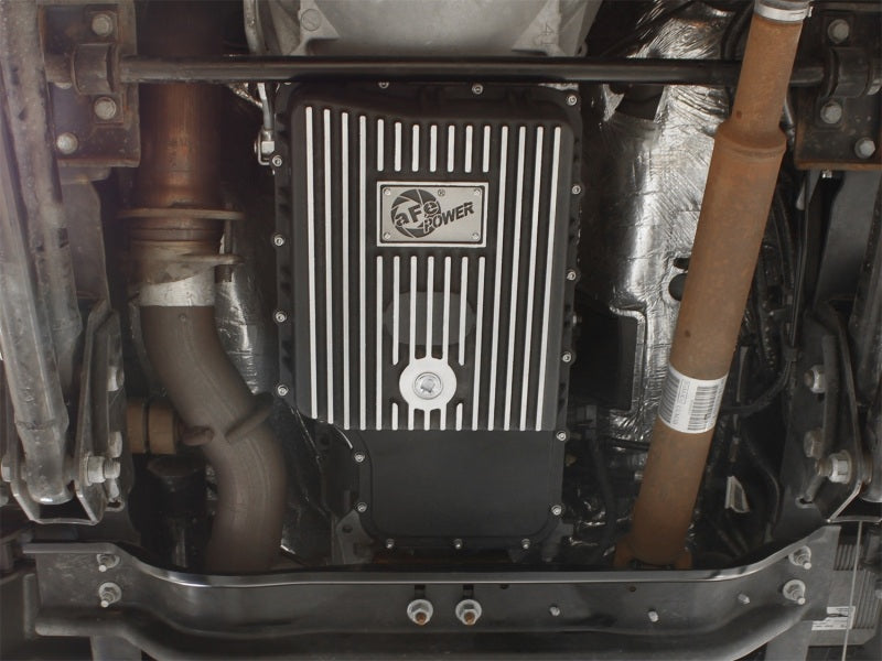 aFe Power Transmission Pan Schwarz bearbeitet 11-14 Ford 6R140 Trucks V8 6,7 l (td)