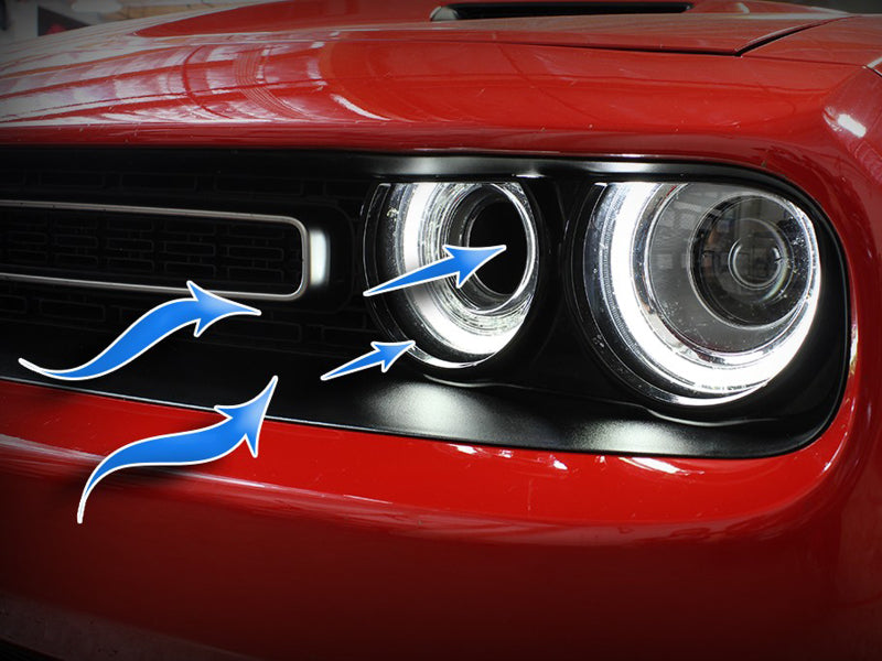 aFe Momentum GT Dynamische Lufthutze Dodge Challenger 15-20 - Rot