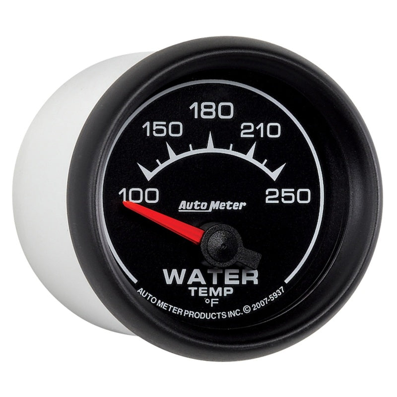 Autometer ES 2-1/16 Zoll 100-250 Grad F Wassertemperaturmessgerät - Elektrisch