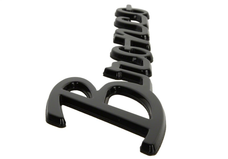 Ford Racing 21–24 Bronco Classic Script Kotflügelabzeichen-Kit – Schwarz glänzend