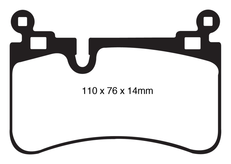 EBC 08-13 Mercedes-Benz C63 AMG (W204) 6.2 Yellowstuff Bremsbeläge hinten