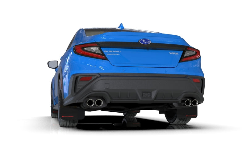 Rally Armor 22-25 Subaru WRX Schwarzer UR-Schmutzfänger mit rotem Logo