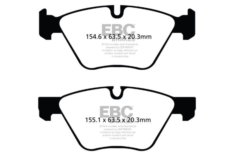 EBC 09+ BMW Z4 3.0 (E89) Redstuff Bremsbeläge vorne