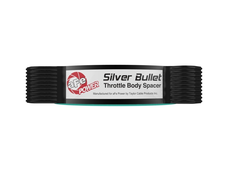aFe 2020 Vette C8 Silver Bullet Aluminium-Drosselklappen-Abstandshalter / Funktioniert nur mit Werkseinlass - Schwarz