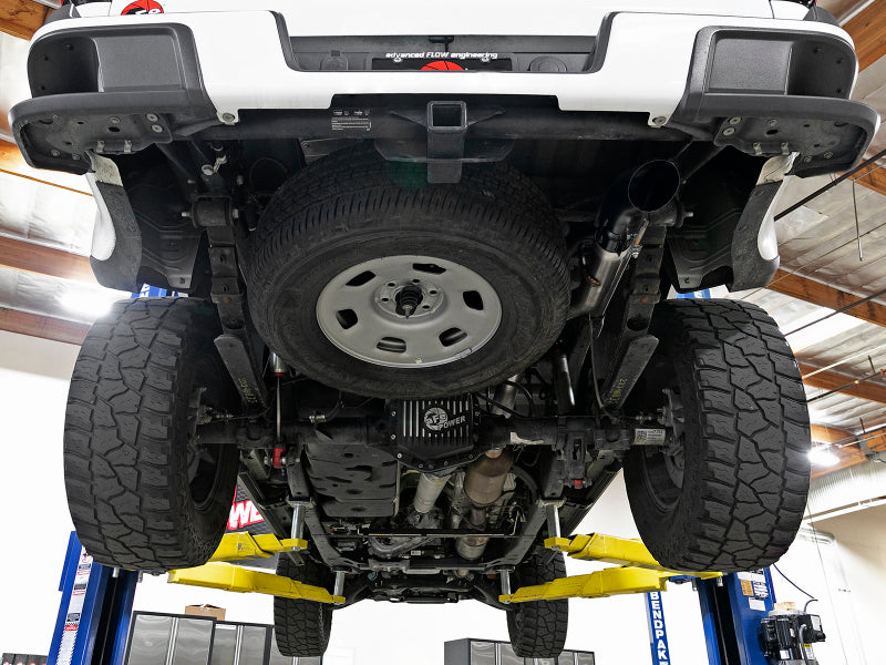 aFe MACH Force-XP 3 Zoll 409 SS Cat-Back-Auspuff mit schwarzer Spitze 16–18 GM Colorado/Canyon I4-2,8 l (td) LWN