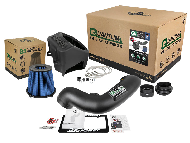 aFe Quantum Pro 5R Kaltluftansaugsystem 17-18 Ford Powerstroke V8-6.7L - Geölt