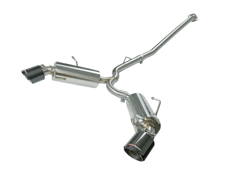 aFe Takeda Auspuff Axle-Back 13-15 Scion FRS / Subaru BRZ 304SS Carbonfaser-Doppelendrohr-Auspuff