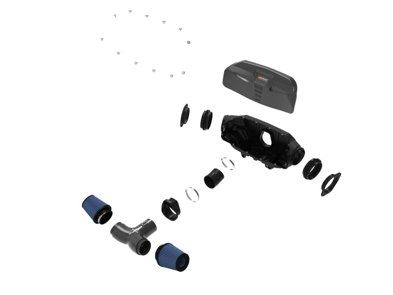 aFe Black Series Carbon Fiber Pro 5R Luftansaugsystem 2020 Chevrolet Corvette C8 V8 6,2L