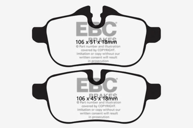 EBC 09-10 BMW Z4 E89 Bluestuff Bremsbeläge hinten