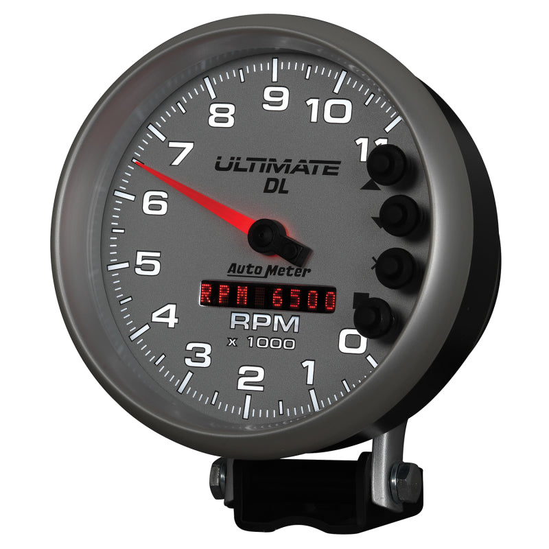Autometer 5 Zoll Ultimate DL Wiedergabe-Drehzahlmesser 11000 U/min - Silber