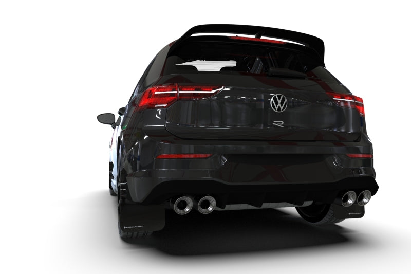 Rally Armor 22-25 VW MK8 Golf GTI/R Schwarzer UR-Schmutzfänger mit blauem Logo
