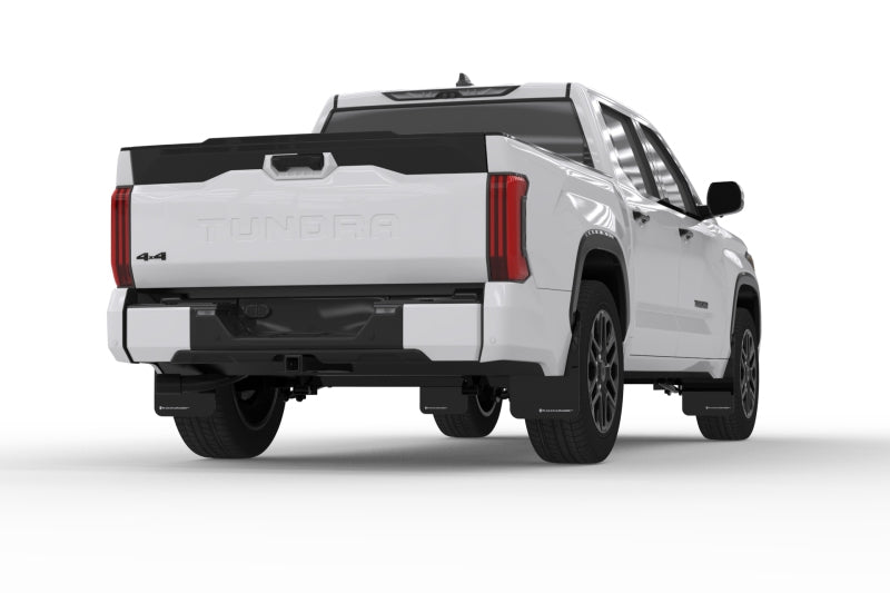 Rally Armor 22-25 Toyota Tundra Schwarzer UR-Schmutzfänger mit rotem Logo