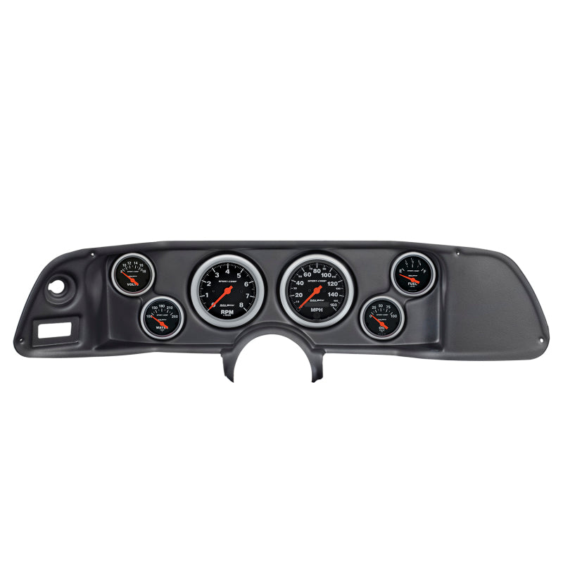 Autometer Sport-Comp 70-78 Camaro Armaturenbrett-Kit, 6-teilig, Drehzahlmesser/MPH/Kraftstoff/Öl/WTMP/Volt