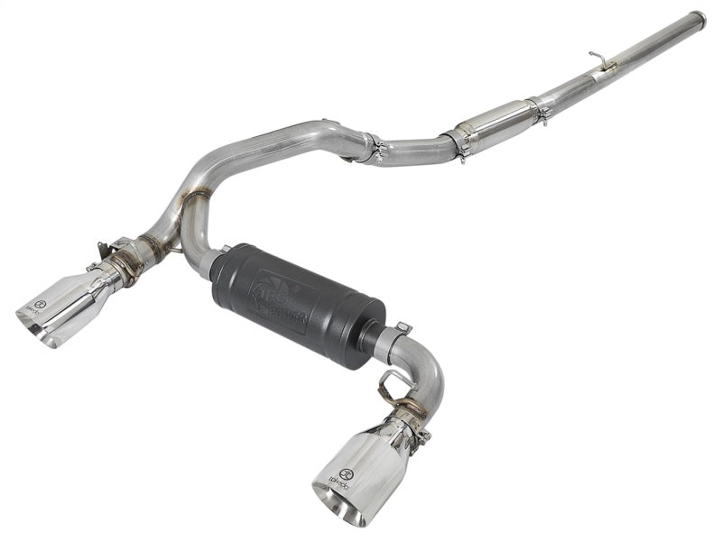 aFe Takeda 3 Zoll 304 SS Cat-Back-Auspuff mit polierter Spitze 16-18 Ford Focus RS 2,3 l (t)