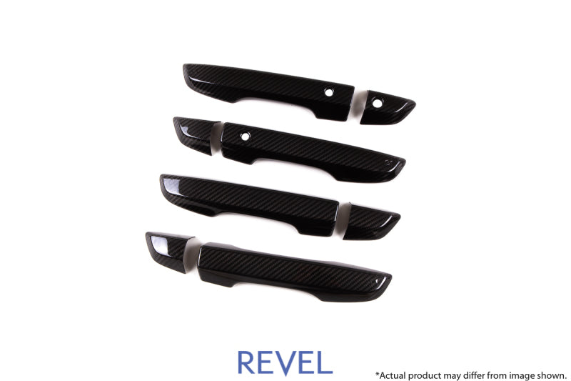 Revel GT Dry Carbon Türaußengriffabdeckung (FL/FR/RL/RR) 16-18 Honda Civic - 8-teilig