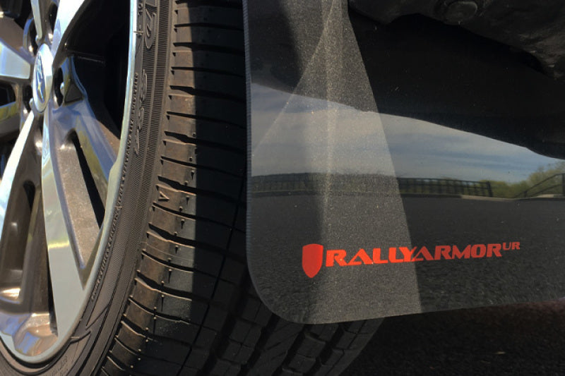 Rally Armor 17-23 Subaru Impreza 4D/5D Schwarzer UR-Schmutzfänger mit silbernem Logo