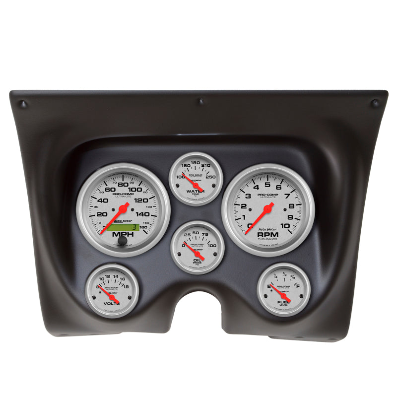 Autometer Ultra-Lite 67–68 Camaro/Firebird Armaturenbrett-Kit, 6-teilig, Drehzahlmesser/MPH/Kraftstoff/Öl/WTMP/Volt